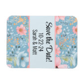 ピンクの記念日マグネット マグネット (横)