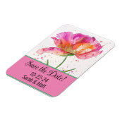 ピンクの記念日マグネット マグネット (左側)