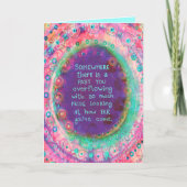 ピンクの誇りを持ったフローラガーリーにかわいらしなる カード (正面)