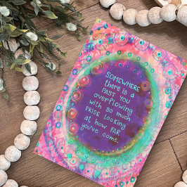 ピンクの誇りを持ったフローラガーリーにかわいらしなる カード