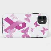 ピンクの認識度のリボン Case-Mate iPhoneケース (裏面(横))
