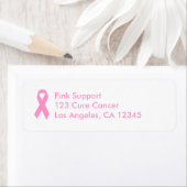 ピンクの認識度リボンラベル ラベル (インサイチュ)