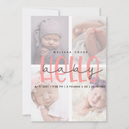 ピンクの誕生コメント女の子のスクリプトカード 招待状