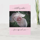 ピンクの誕生日が特別な姪を望む カード (正面)