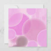 ピンクの誕生日招待状 招待状 (裏面)