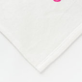 ピンクの誕生統計ハート以来誕生ベビー フリースブランケット (角)