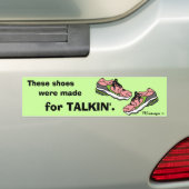 ピンクの議事妨害演説者はバンパーステッカーに蹄鉄を打ちます バンパーステッカー (車上)