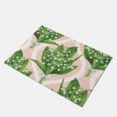 ピンクの谷の花のユリの花束 ドアマット (アングル)