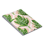 ピンクの谷の花のユリの花束 ノートブック (右側)