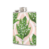 ピンクの谷の花のユリの花束 フラスク (左)