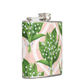 ピンクの谷の花のユリの花束 フラスク (右)