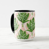 ピンクの谷の花のユリの花束 マグカップ (正面左)