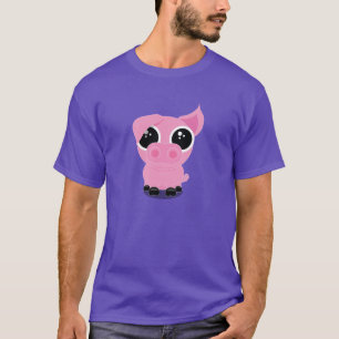 ピンクの豚のようなワイシャツ Tシャツ
