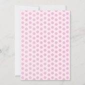 ピンクの豚の子供の誕生日パーティー招待状 招待状 (裏面)