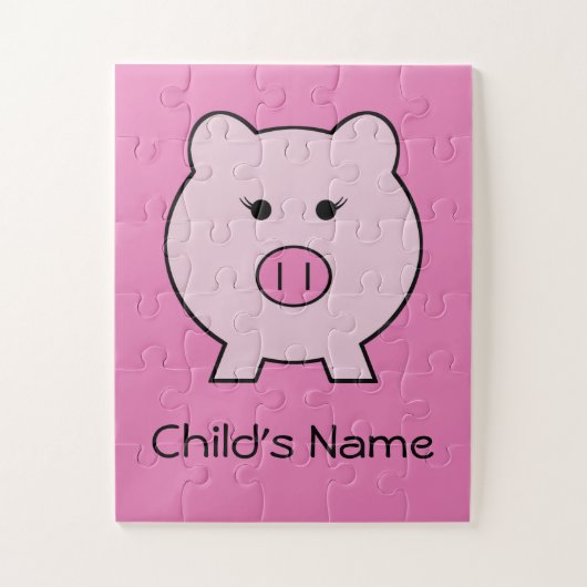 ピンクの豚をサディザーズ～かわいいガーリーかわいい ジグソーパズル (縦)