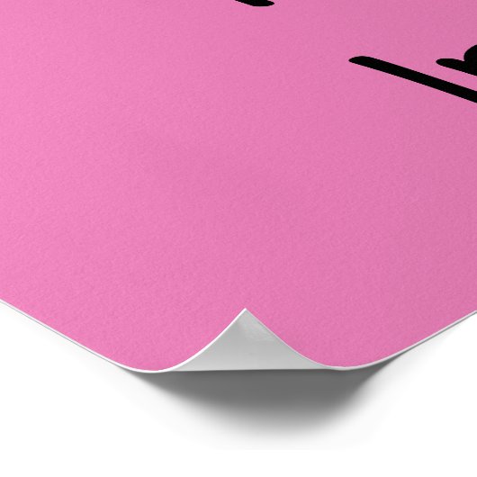 ピンクの豚をサディザーズ~かわいいガーリーかわいい ポスター (角)