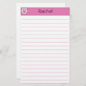 ピンクの豚をサディザーズ～かわいいガーリーかわいい 便箋 (正面/裏面)