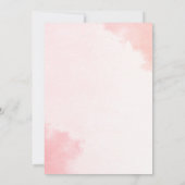 ピンクの象のベビーシャワー招待状 招待状 (裏面)