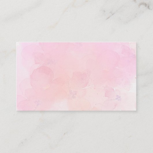 ピンクの象の赤ちゃんシャワー推測するピーナッツの数 エンクロージャーカード (裏面)