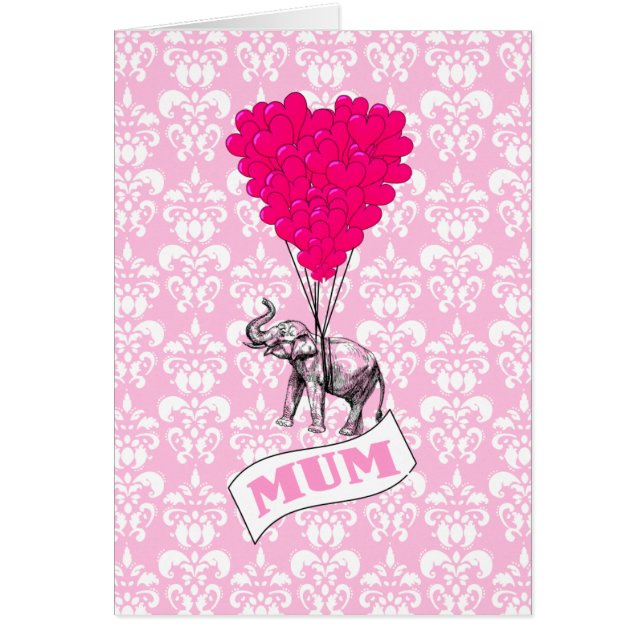 ピンクの象を持つ母 (正面)