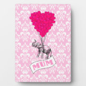 ピンクの象を持つ母 フォトプラーク (正面)