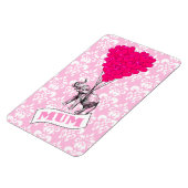 ピンクの象を持つ母 マグネット (左側)