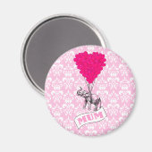 ピンクの象を持つ母 マグネット (正面/裏面)