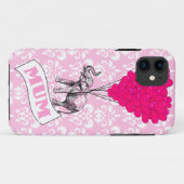 ピンクの象を持つ母 Case-Mate iPhoneケース (裏面(横))