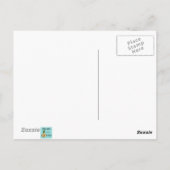 ピンクの象徴的な原子スターバストはがき ポストカード (裏面)