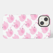 ピンクの象 iPhoneケース (裏面横)