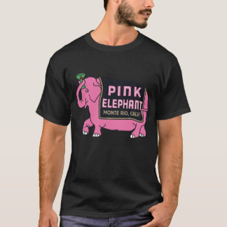 ピンクの象 Tシャツ