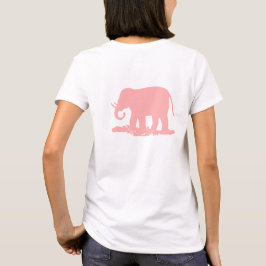 ピンクの象 Tシャツ
