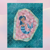 ピンクの貝の青い人魚 ジグソーパズル