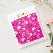 ピンクの貝殻ビーチ海 フェイバーバッグ (封をした状態)