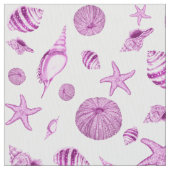 ピンクの貝 ファブリック (クローズアップ)