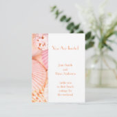 ピンクの貝 招待状 (スタンド正面)