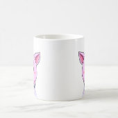 ピンクの貯金箱 コーヒーマグカップ (中央)
