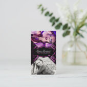 ピンクの贅沢な写真撮影の名刺 名刺 (スタンド正面)