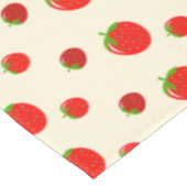 ピンクの赤いイチゴ テーブルクロス (アングル)