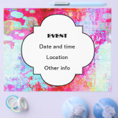 ピンクの赤いテクスチャ チラシ (シングル)