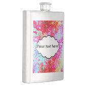 ピンクの赤いテクスチャ フラスク (右)