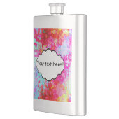 ピンクの赤いテクスチャ フラスク (左)