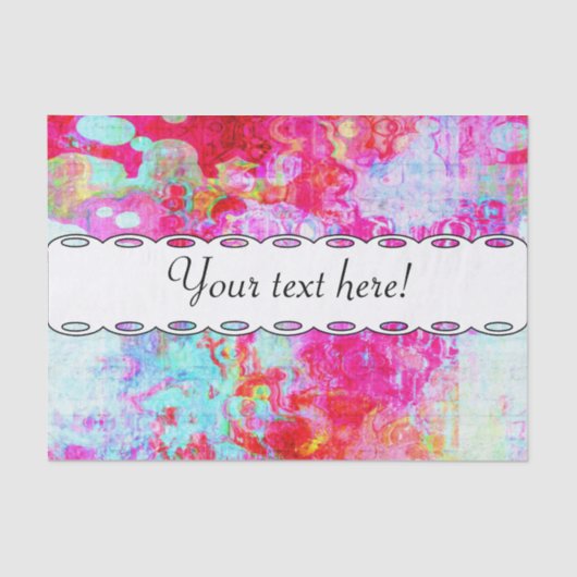 ピンクの赤いテクスチャ 薄葉紙 (正面)