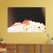 ピンクの赤いトンボ キャンバスプリント (インサイチュ (リビング))