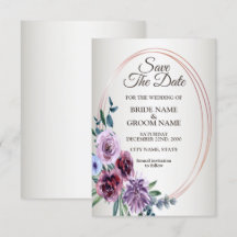 ピンクの赤いフローラジオメトリックウォーター結婚カラー