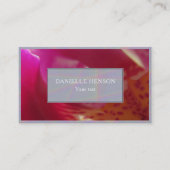 ピンクの赤い花蘭の写真 名刺 (正面)