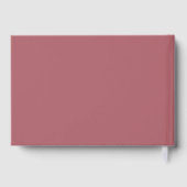 ピンクの赤ちゃんシャワーにシルバーフォイルストーク ゲストブック (裏面)