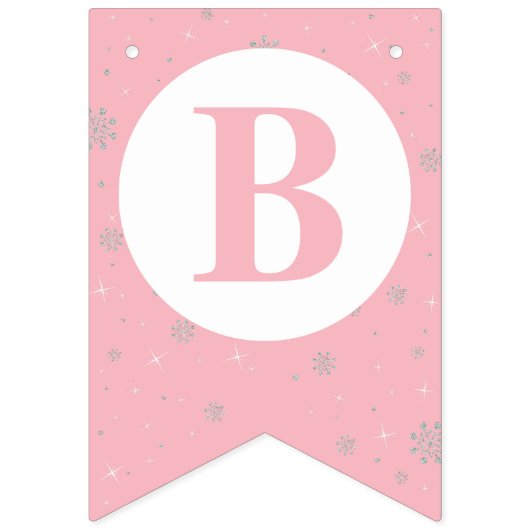 ピンクの赤ちゃんシャワーのバンティングフラグ – Girl BabyShower バンティングフラッグ (第3の旗)