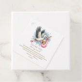 ピンクの赤ちゃんシャワーを待つことができる フェイバータグ (インサイチュ)