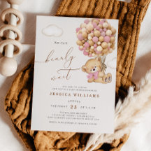 ピンクの赤ちゃんシャワーを待つことができる